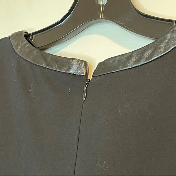 Madewell Black Flirty Dress Leather Collar Small - Picture 6 of 7